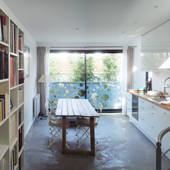 Salle à manger de la maison Tube - Ajile architectes