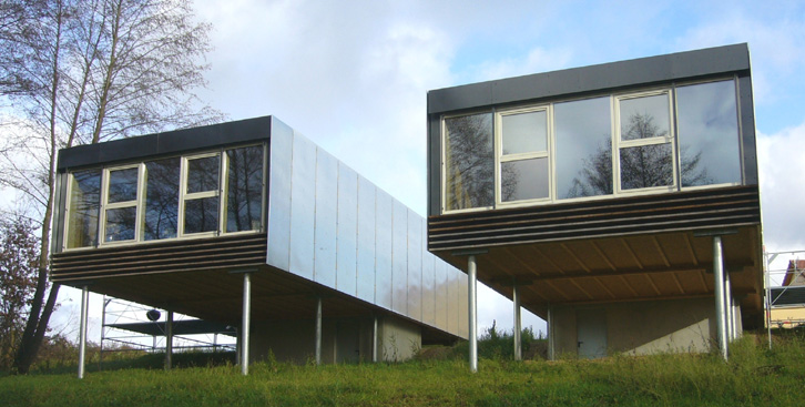 Stéphane Brulet architecte - Maison ECV02 - Pilotis et hauteur