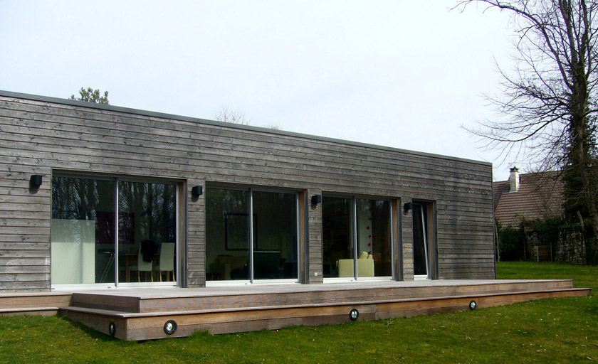Brulet Stéphane Architecture - Maison contemporaine KL01- Façade bois