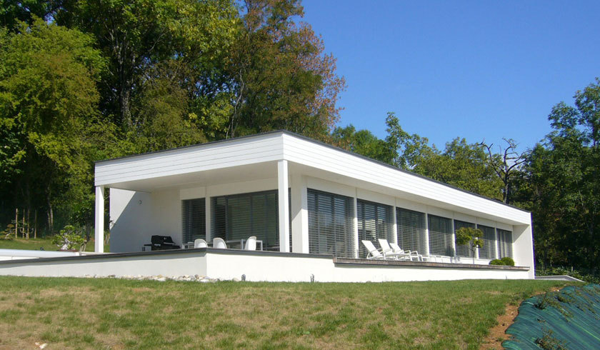 Brulet Stéphane architecture - Maison LAG98 - Vue de la terrasse