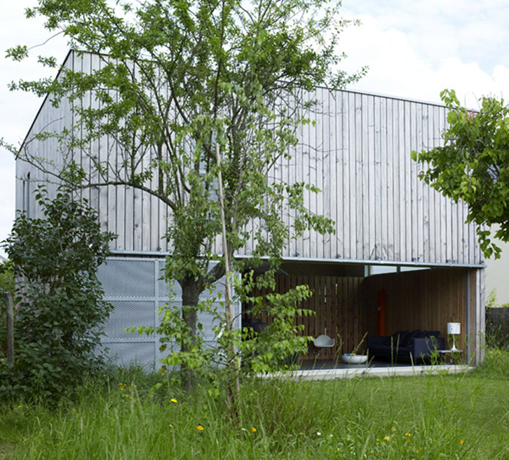 Maison cube en bois - Jean-Charles Liddell architecte