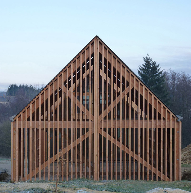 RVL architectes – Pignon de la maison bois