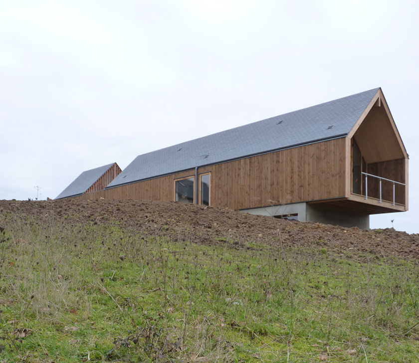 RVL architectes - Grange contemporaine en porte à faux