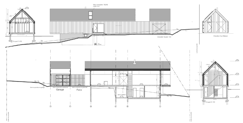 RVL architectes – Grange contemporaine – Façades 1