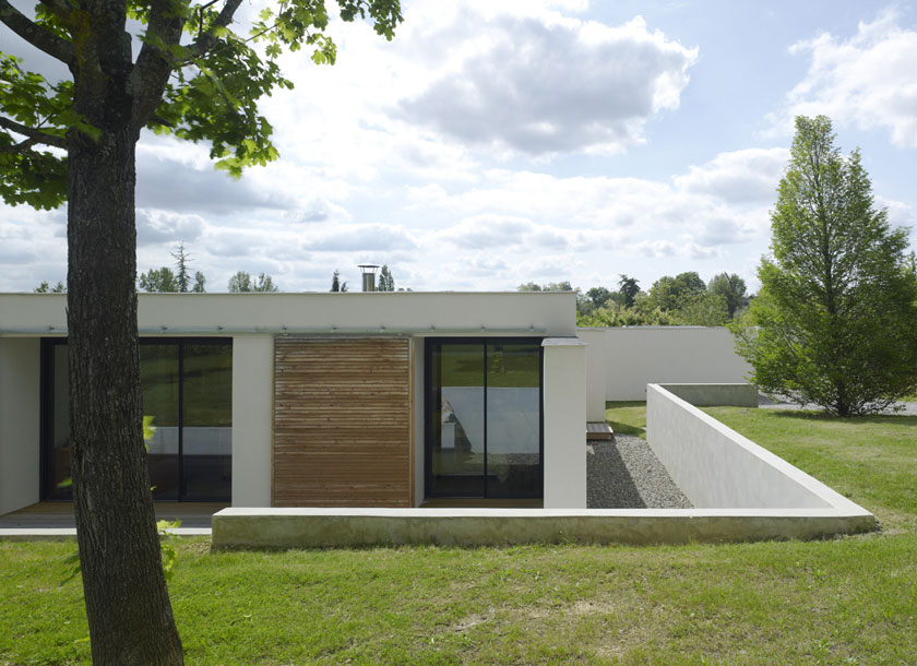 Maison C - Prax architectes - Intégration au terrain