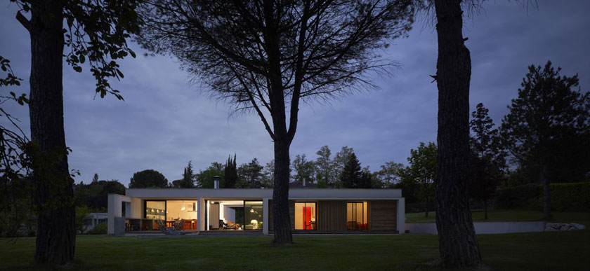 Maison C - Prax architectes - Vue de nuit