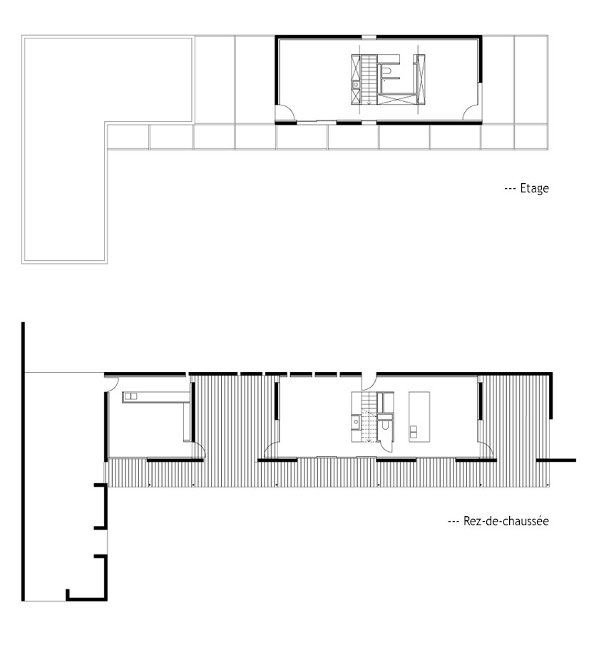 Maison P1 - Prax architectes - Plans