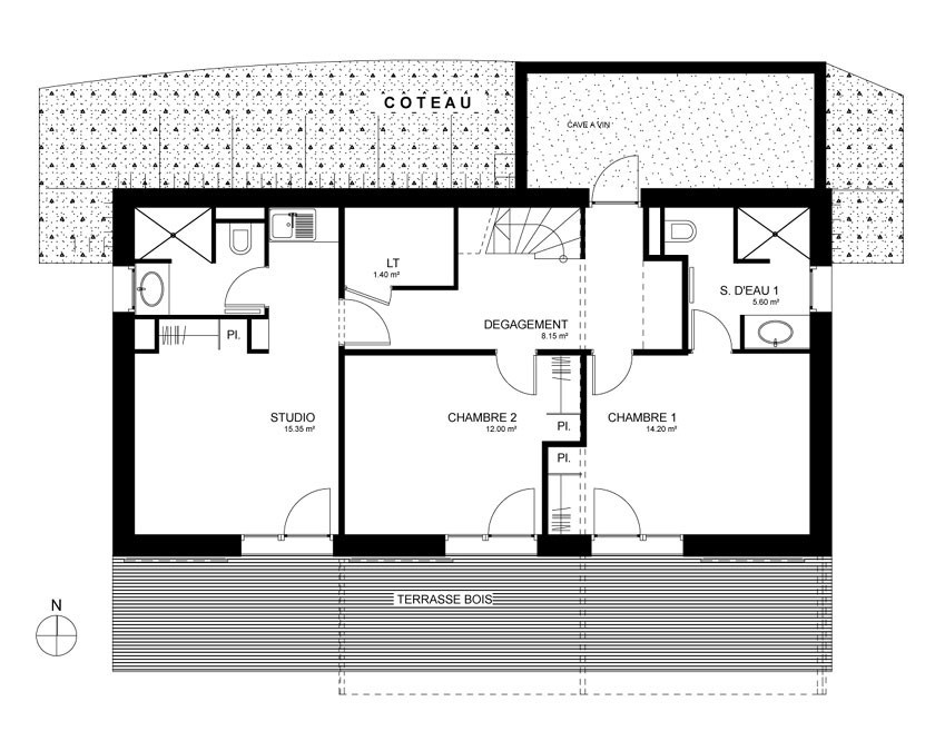 Maison MRZS AAGB - Plan du RDC