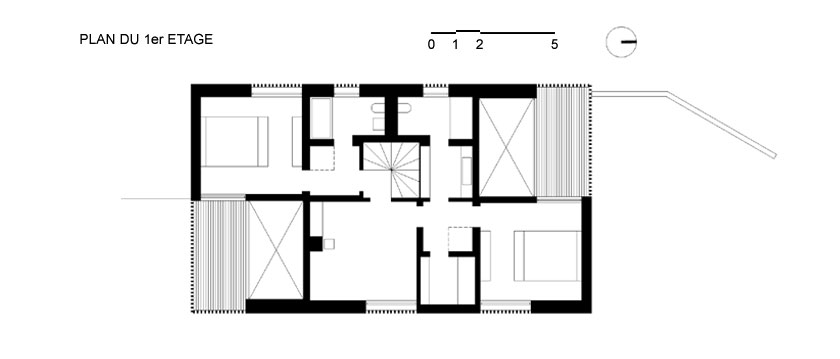 Lode architecture - Maison D - Plan étage