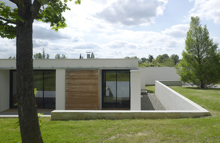 Maison C - Prax architectes - Intégration au terrain