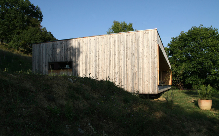 Prax architectes - Maison P3 Accrochée à la pente