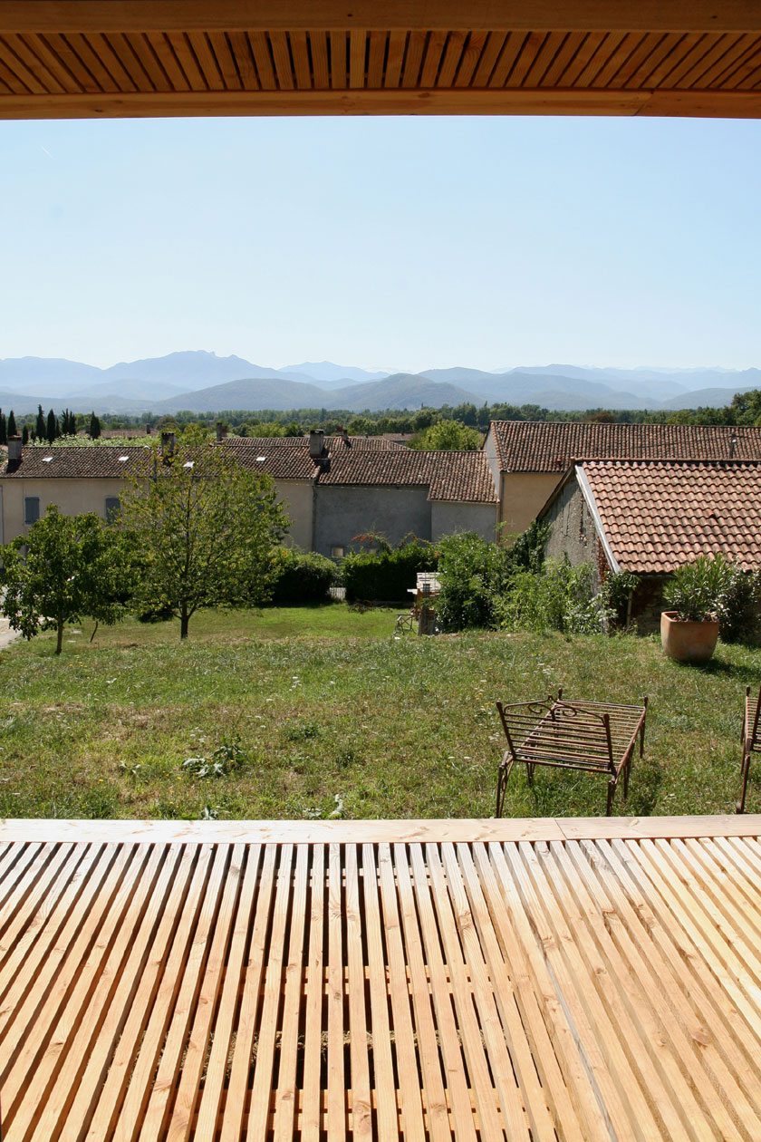 Prax architectes - Maison P3 - Vue depuis la terrasse