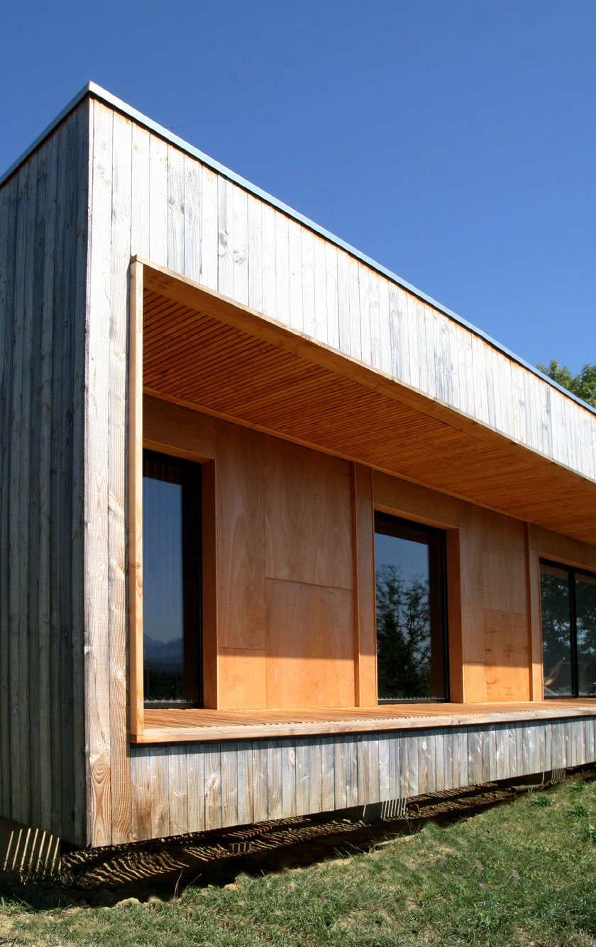 Prax architectes - Maison P3 - Terrasse intégrée