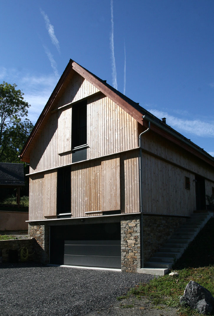 Prax architectes - Maison bois traditionnelle