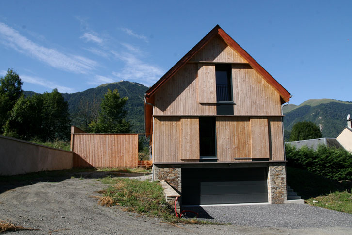 Prax architectes - Façade bois Maison B1