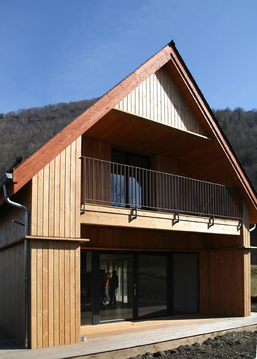 Maison B1 - Prax architectes - Balcons intégrés