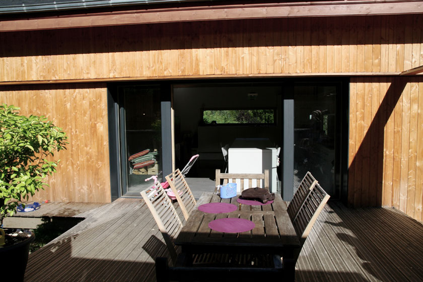 Maison B1 - Prax architectes - Terrasse latérale