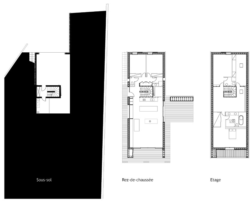 Maison B1 - Prax architectes - PLANS