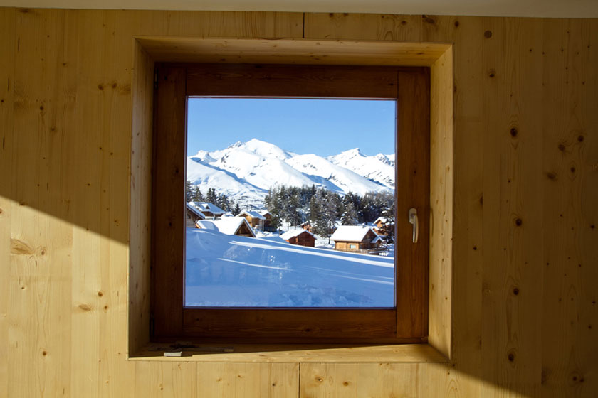 Frédéric Géraud architecte - Chalet contemporain - Vue cadrée