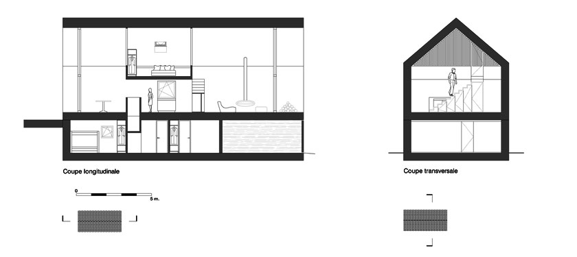 Géraud architecte - Chalet - COUPES