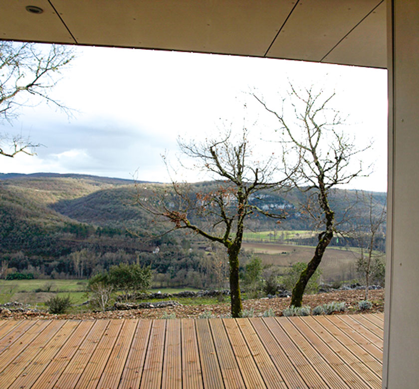 Yann Ouvrieux architecte - Maison bois vue sur le paysage