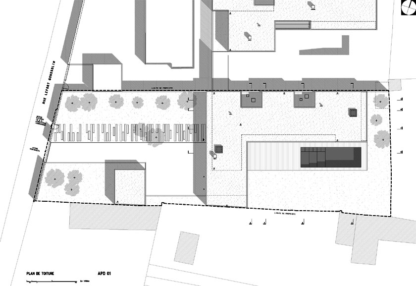 BOA architecte - Maison V - PLAN DE TOITURE