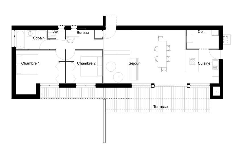 Maison P - Yann Ouvrieux architecte - PLAN