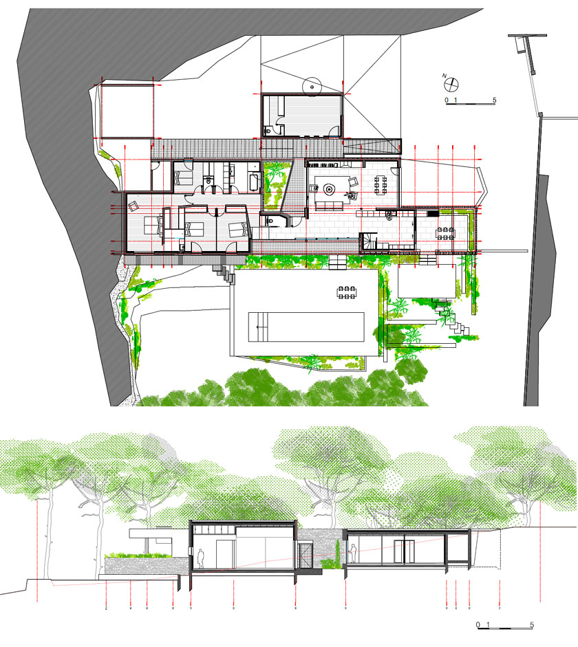 Pascual - Maison Teissier - PLAN et COUPE