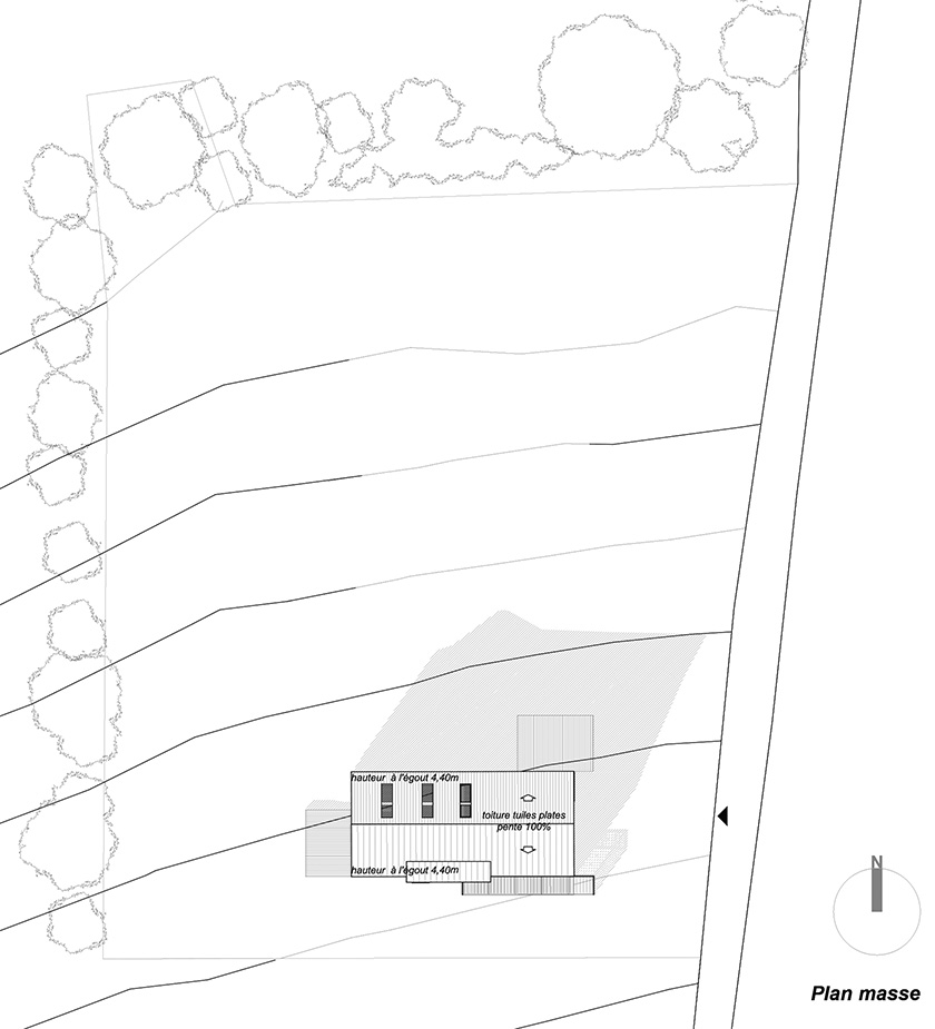 MAISON ANDRIEUX - PLAN MASSE