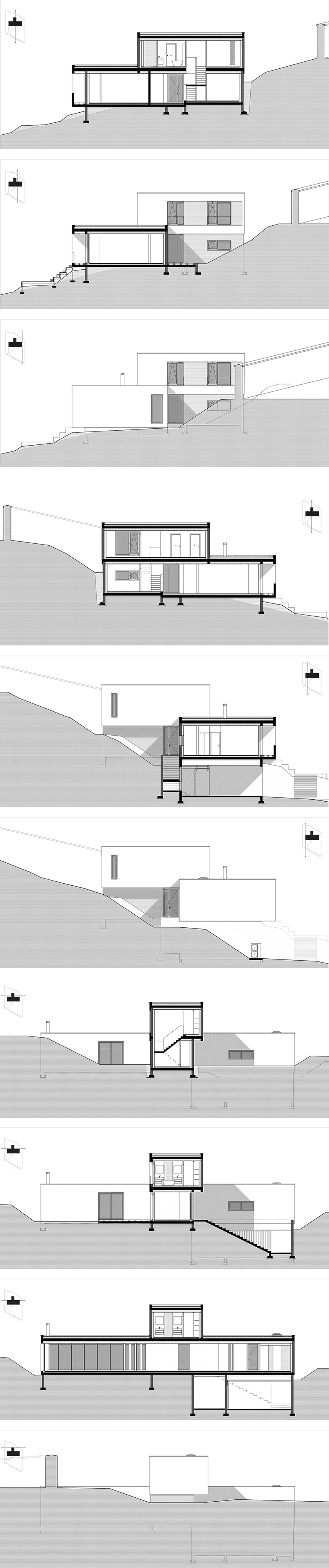 MAISON P - COUPES et FACADES